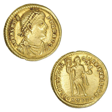 Roman Empire Valens 364-378AD Gold Solidus