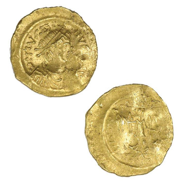 Byzantine Empire, Justin II 565-578AD Gold Tremissis