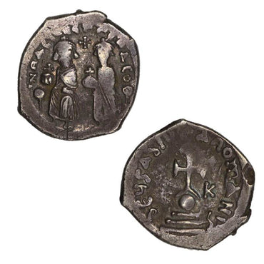 Byz. Heraclius with Heraclius Constantine 610-641AD Hexagram