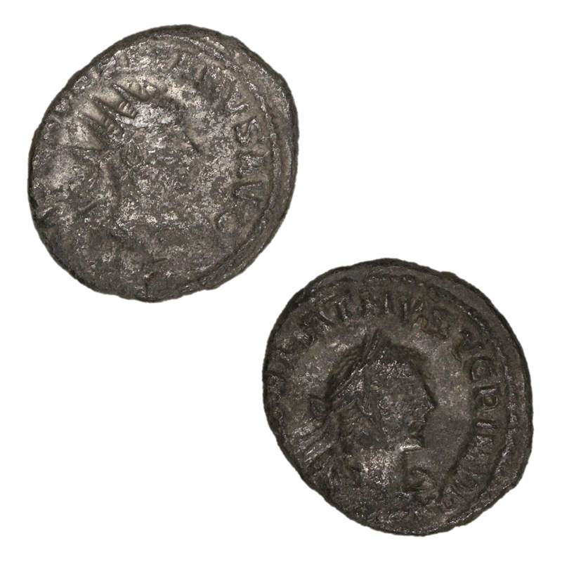 Roman Vabalathus & Aurelian 267-272AD Bronze Antoninianus