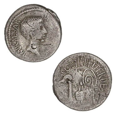 Roman Republican Augustus as Octavian 27BC-14AD Silver Denarius