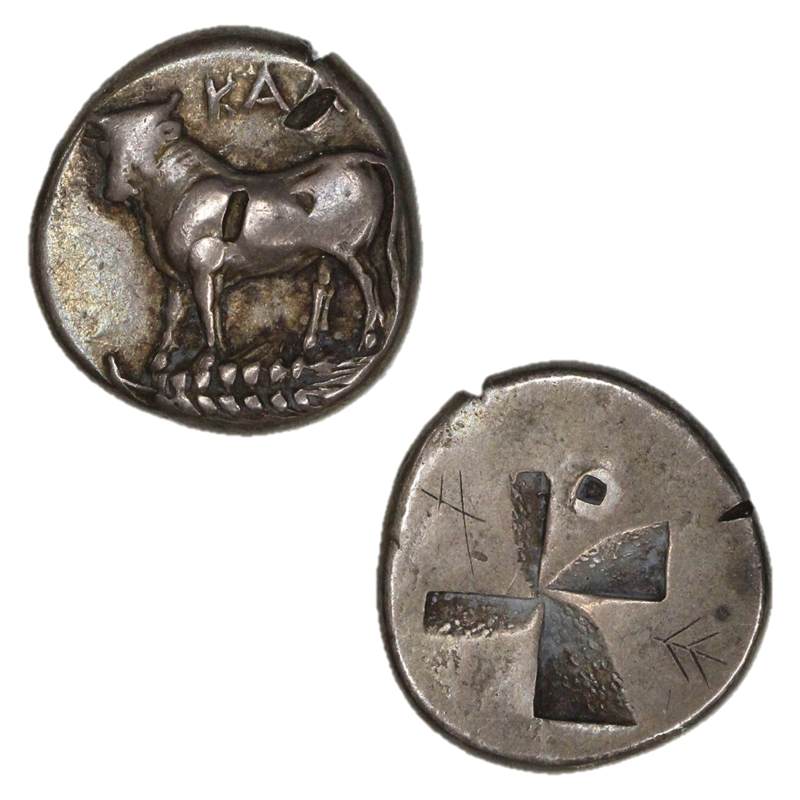 Greece, Bithynia, Kalchedon 416-357BC Silver Drachm