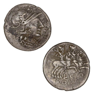 Roman Republic, L.Cupiennius 147BC Silver Denarius