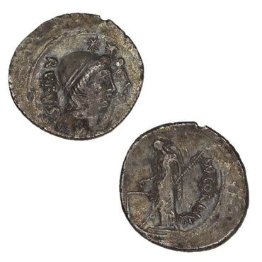 Roman Republican, Mn Cordius Rufus 46BC Silver Denarius