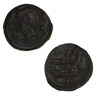 Roman Republic, Anonymous 217-215BC Bronze Uncia