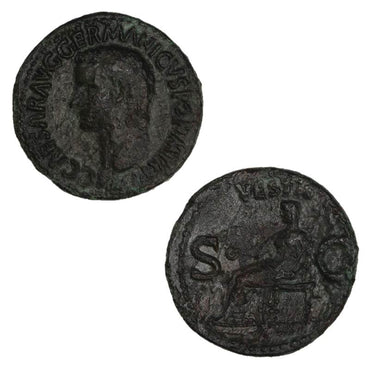 Ancient Rome, Gaius (Caligula) 37-41AD Bronze Assarion