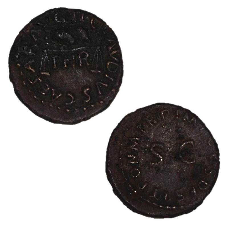 Ancient Rome, Claudius 41-54AD Bronze Quadrans