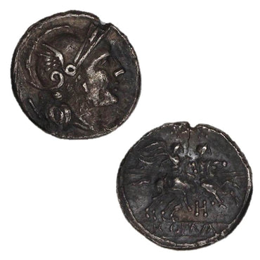 Roman Republic, Anonymous 211-208BC Silver Sestertius
