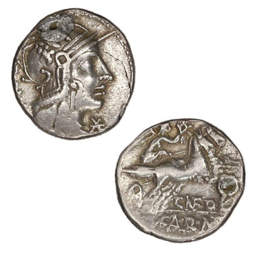 Roman Republican, M.Calidius Q.Caecilius 117-116BC Silver Denarius