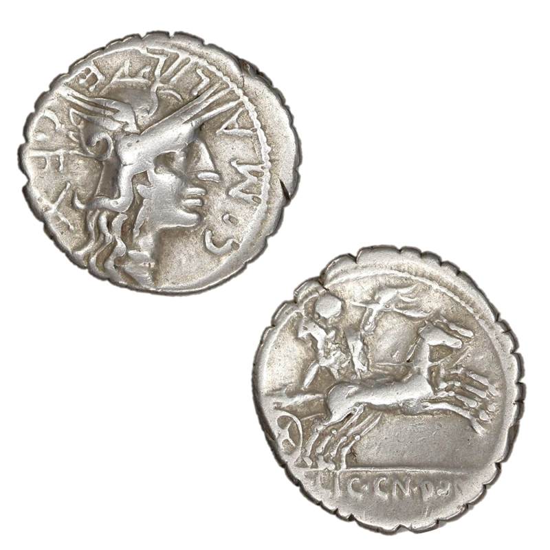 Roman Republican, C.Malleolus C.F 118BC Silver Denarius