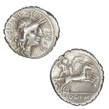 Roman Republican, C.Malleolus C.F 118BC Silver Denarius