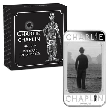 2014 Charlie Chaplin Lenticular 1oz Silver