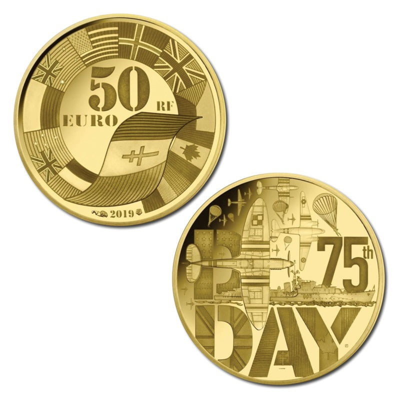 2019 France 50 Euro D-Day Gold Proof