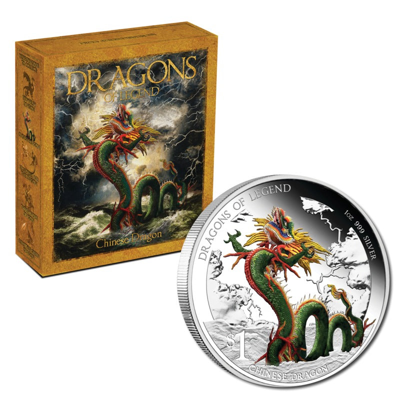 Tuvalu 2012 Dragons of Legend Chinese Dragon 1oz Silver Proof