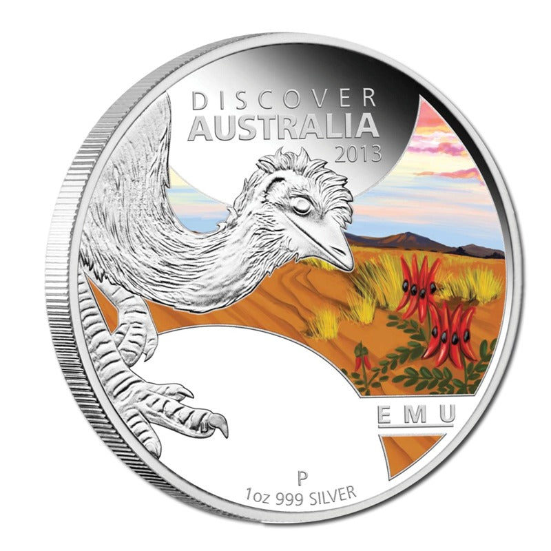 2013 Discover Australia - Emu 1oz Silver Proof