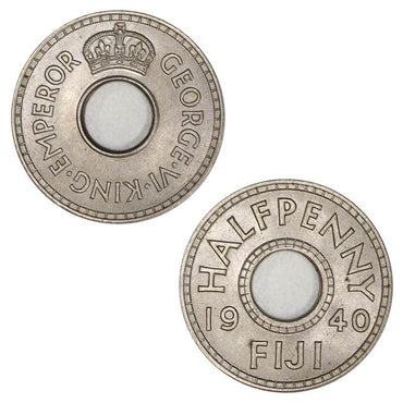 Fiji 1940 Halfpenny KM.14 Key Date Lustrous UNC