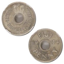 Fiji 1954 VIP Proof Penny PF63