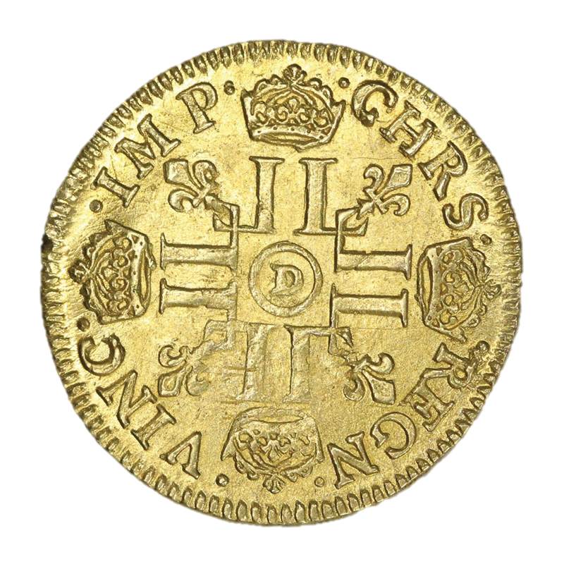 France 1650/1646 Overdate Louis XIIII D'or Gold