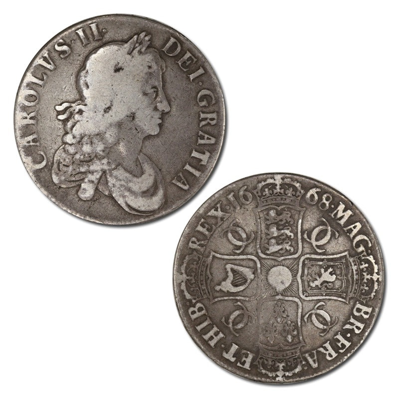 England 1668 Charles II Silver Crown