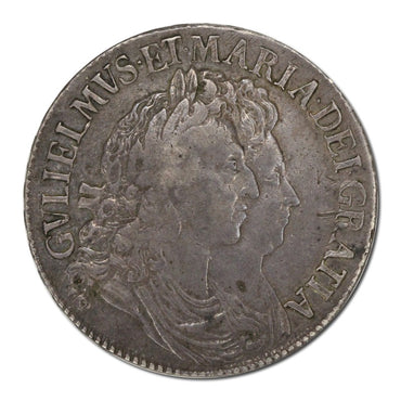 Great Britain 1691 William & Mary Crown VF