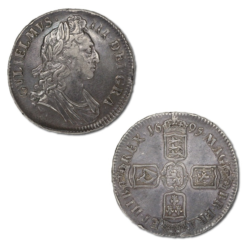 Great Britain 1695 William III Silver Crown S.3470