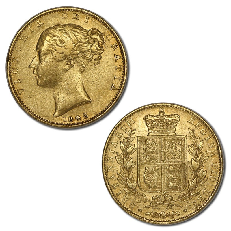 Great Britain 1843 Gold Sovereign VF