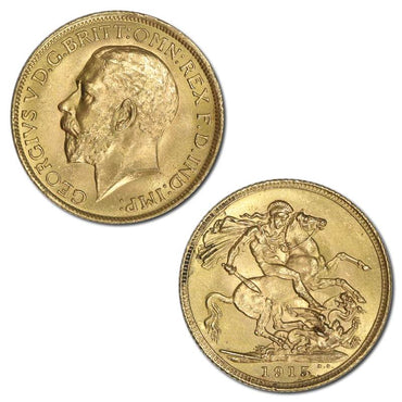 Great Britain 1915 King George V Gold Sovereign EF