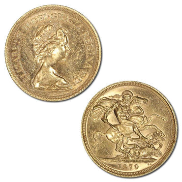 Great Britain 1979 Elizabeth II Gold Sovereign Lustrous UNC