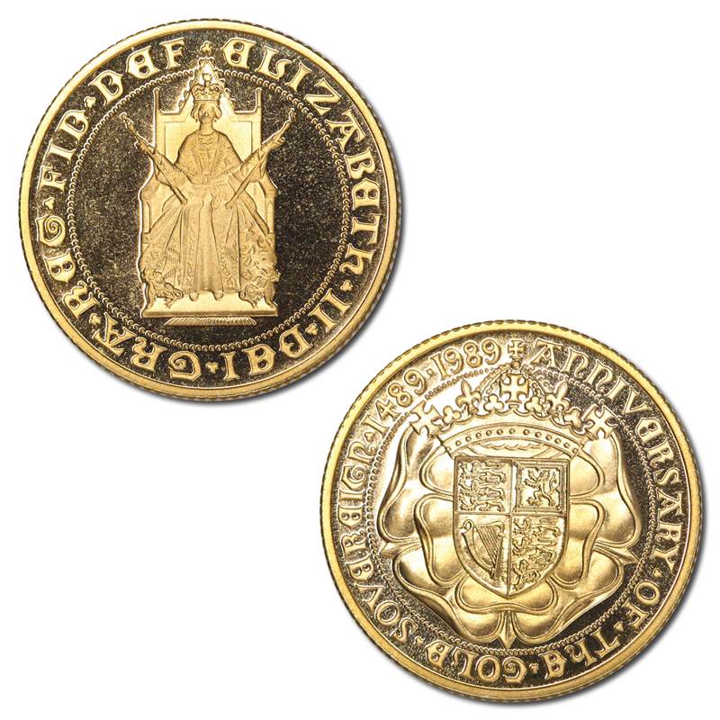 Great Britain 1989 Gold Proof Sovereign 500th Anniversary