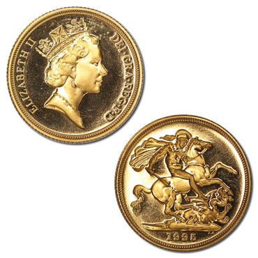 Great Britain 1995 Elizabeth II Maklouf Portrait Gold Sovereign FDC