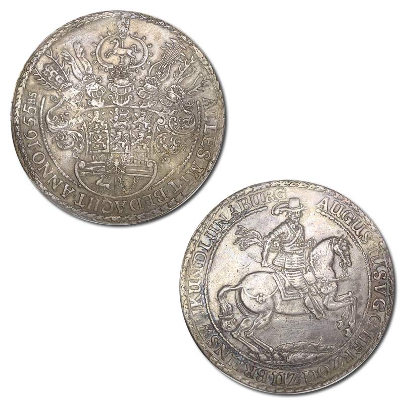 German States, Brunswick-Wolfenbuttel 1655 Silver 2 Thaler