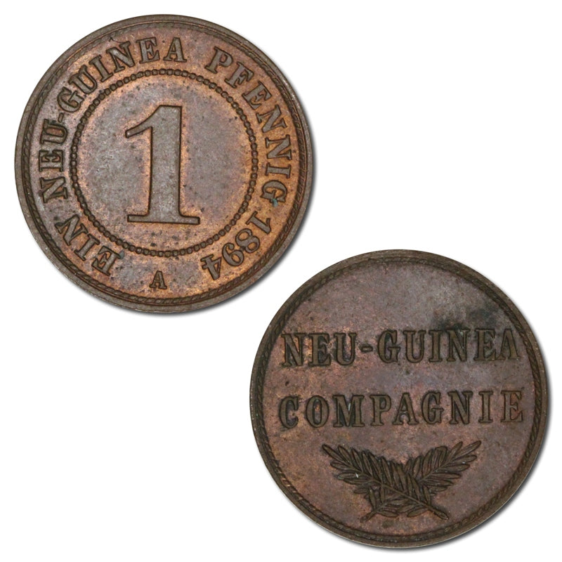German New Guinea 1894A Bronze 1 Pfennig nUNC