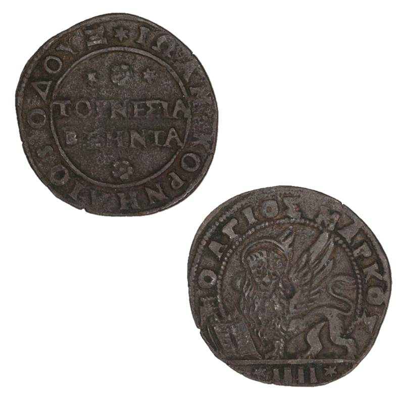 Greece, Crete 1625-1649 Bronze 4 Soldi/60 Tornesi