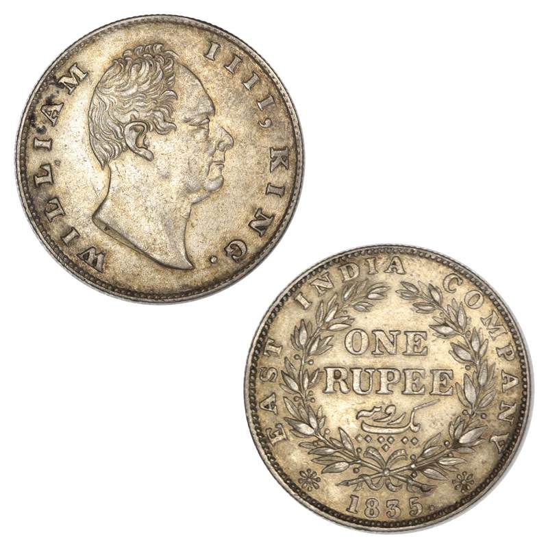India - British, E.I.C 1835(C) Silver 1 Rupee