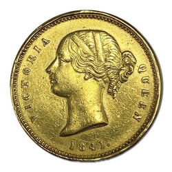 India - British East India Co. 1841 Queen Victoria Gold Mohur