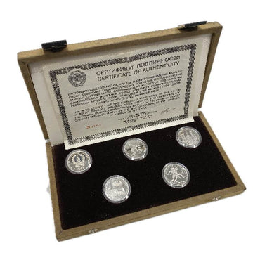 1980 Russia (U.S.S.R)  Moscow Olympic Platinum Coins Set