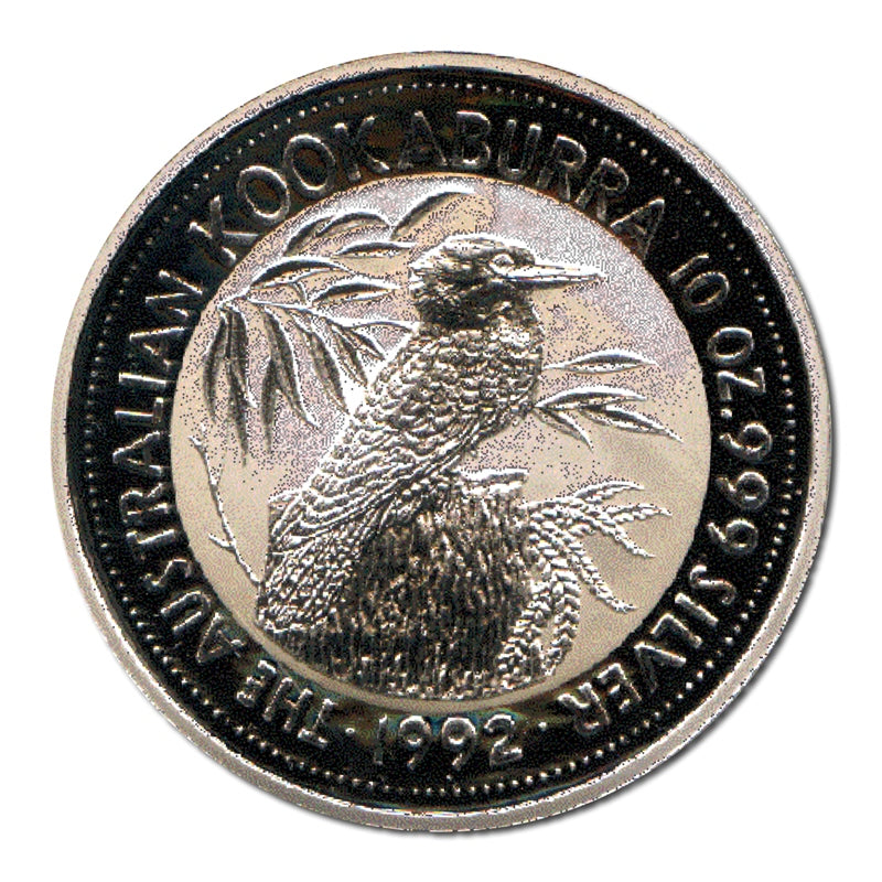1992 Kookaburra $10 10oz Silver UNC