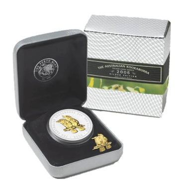 2006 Kookaburra Gilded 1oz Silver