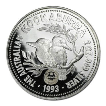 1993 Kookaburra $2 2oz Silver NAA Sydney Sovereign Privy Mark