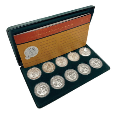 1999/2000 Kookaburra $1 1oz Themes/Landmarks Privy Mark Silver Set