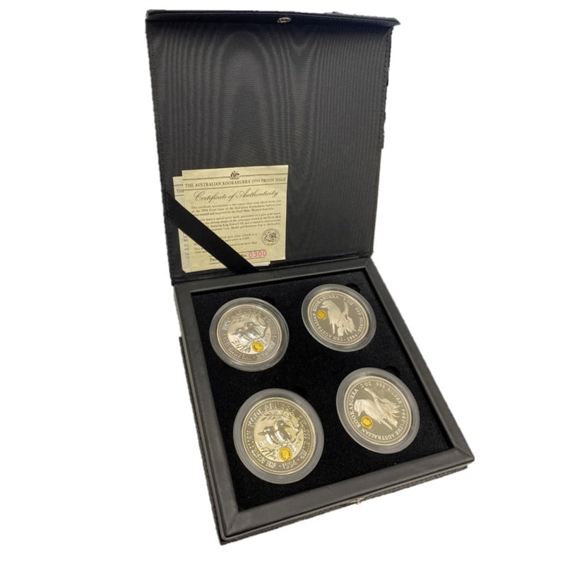 1994 $2 Kookaburra Privy Marked 2oz Silver Proof Coins