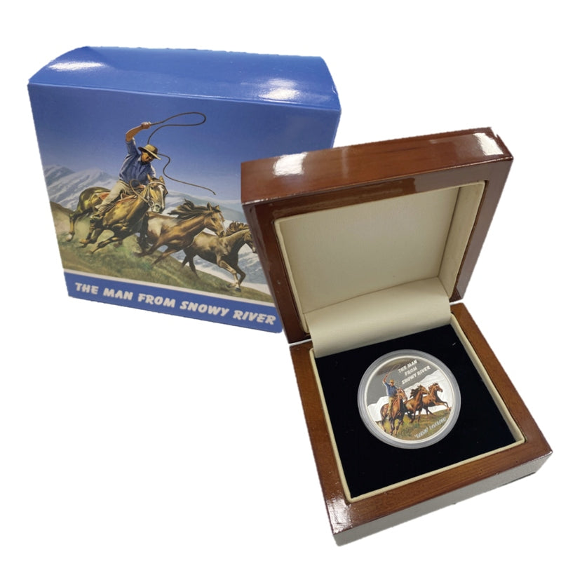 Tuvalu 2010 The Man From Snowy River 1oz Silver