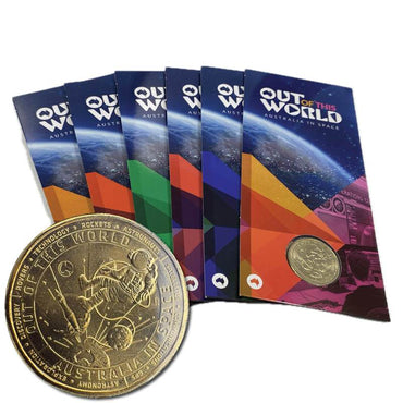 $1 2024 Out of this World Australia Map Counterstamp Set of 6