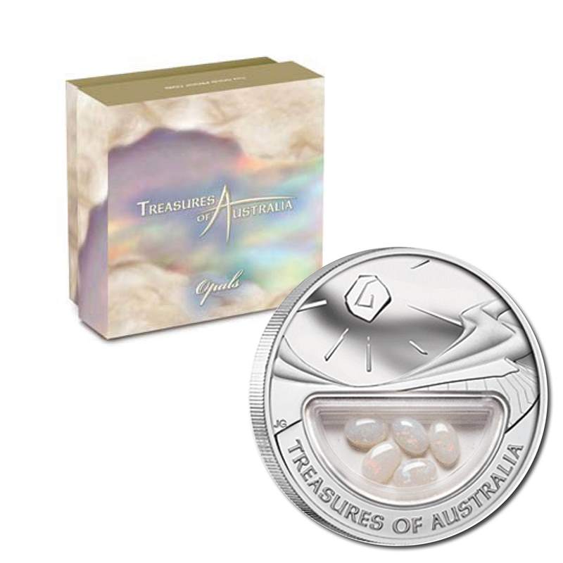 2008 Treasures of Australia - Opals 1oz Silver Proof Coin