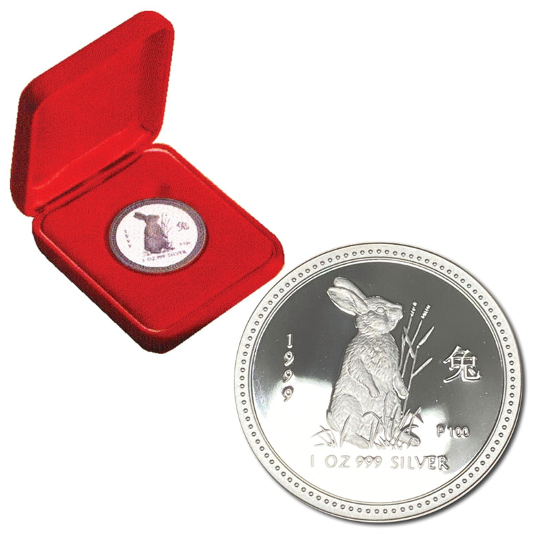 1999 Year of the Rabbit 1oz Silver Proof