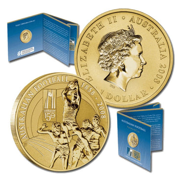 2008 Australian Football $1 Al/Bronze UNC