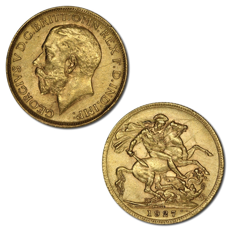 South Africa 1927 'SA' Gold Sovereign VF