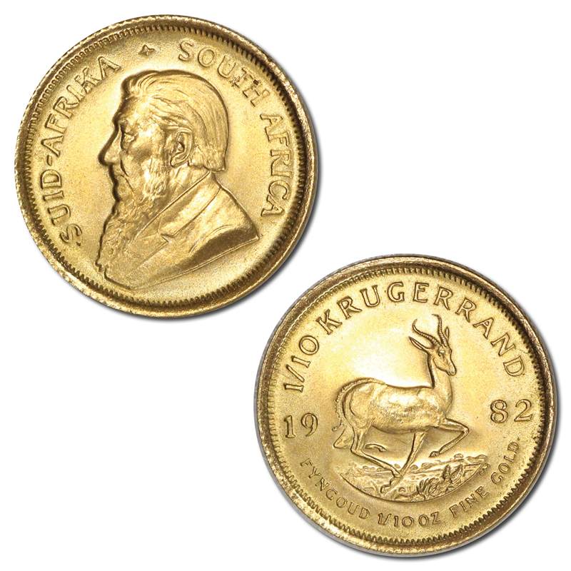 South Africa 1982 1/10 Krugerrand 1/10oz Gold – M.R.Roberts