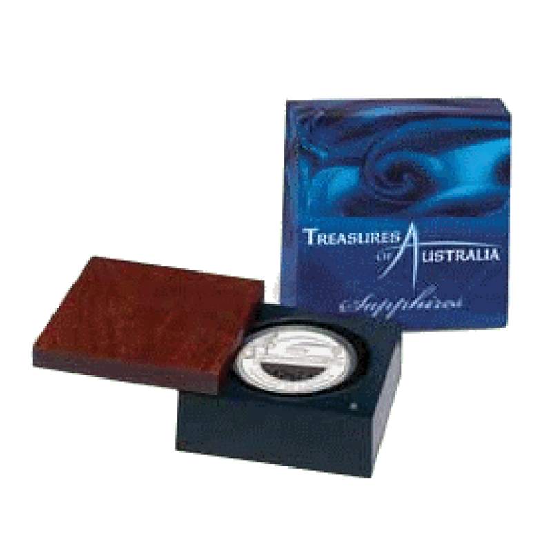 2007 Treasures of Australia - Sapphires 1oz Silver Proof Coin