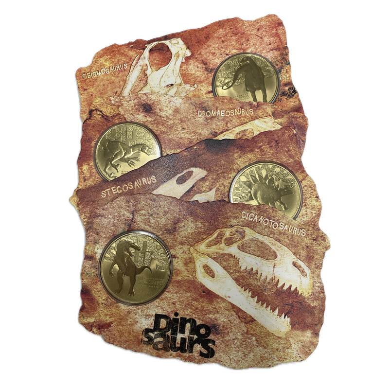 Tuvalu 2002 $1 Dinosaurs Carded